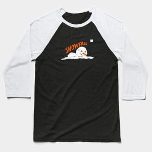 Snowman The Snowfall Baseball T-Shirt